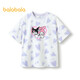 Balabala Children's Short Sleeve Girls T-Shirt 24 Summer Clothes for Middle and Older Children Sanrio IP 202224117030