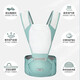 Cookss Baby strap waist stool front hug baby hug artifact multifunctional four-season universal sitting stool silicone non-slip light series pure cotton breathable [breathable] Mint green
