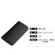 
WILLIAMPOLO Emperor Paul 17cm men's long wallet card bag thin style without folding whole 100 yuan cowhide card bag black cross pattern simple length 17.2cm