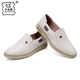 Niu Tou Men's Shoes Business Casual Father's Shoes Genuine Leather Cowhide White Leather Shoes Autumn and Winter Working Work Shoes Dad's Shoes 967 Bei White Size 38