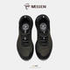 MELLEN Minglang men's shoes new outdoor wear-resistant sports casual shoes genuine leather comfortable work boots MEC67281 dark gray (real leather inner) 37