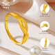 Chinese Jewelry Chinese Valentine's Day Gift Möbius Ring Gold Ring Women's 999 Pure Gold Möbius Ring