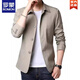 
ROMON (ROMON) spring and autumn men's business casual jacket suit middle-aged and young people solid color lapel thin Korean slim jacket new product light gray 1048 M [Suggested 98-110Jin [Jin equals 0.5 kg]]