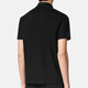 范思哲（VERSACE）男士黑色棉质Logo刺绣尖领短袖Polo衫 1013906-1A12348_1B000 S