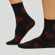 
Wolford Dragon50D Dragon Year limited pattern full print comfortable socks 48091 9734 Black/Red Unicode