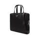 PRADA Men's Re-Nylon Regenerated Nylon Handbag Shoulder Crossbody Bag Briefcase Men's Bag 2VE368 2DMH F0002 V XOM Black Triangle Logo