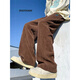 Shuhan Jeans Men's Spring and Autumn New American High Street Workwear Pantalones de microflares Slim Casual Casual Wkxs-K691 White S