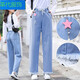 Ran yilan Summer Girls Pantals Girls Étudiants d'été Sumy High School Junior High School Étudiants pour femmes Vêtements larges Lignes coréens Junior High School Students Lignes larges 9856 Bleu clair de haute qualité xl 96-105Jin [Jin est égal à 0,5 kg]