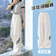 小猪彼特女童阔腿裤2025新款儿童裤子夏季薄款冰丝防蚊直筒裤大童女装夏装 15083炭灰色+15277蓝色 130 cm