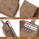 Mashalanti Men's Key Sac 2024 Nouvelle carte de cartes de grande capacité Certificat Pack de voiture Clé Sac de rangement Multi-fonction Portefeuille Brown