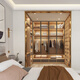 Mag Mag Mag Cloak Room Customized Bedroom Light Luxury Walk-in Wardrobe Customized Glass Door Mini Cloak Room Prepayment