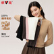 Yalu cardigan women 100% pure wool 2025 new turtleneck solid color fashion sweater autumn and winter base sweater pink M