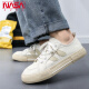 NASA XVVX official joint skateboard shoes for boys spring and summer new breathable casual versatile low-cut thick-soled canvas shoes for men trendy black 42