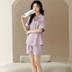 
Modal ice silk pajamas for women for summer thin short sleeves 2025 new summer large size with chest pad for outdoor wear 09M16805 M