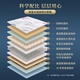 
Aisu Natural latex mattress 1.5x2m hard ridge protection teenager mattress jute steel spring brown mattress Xingmeng B type 22cm (ridge protection spring + 1cm3D) 1350*2000