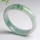 Heart ginseng jade guaranteed price 11.11 jade floating flower bracelet women's jade bracelet waxy ice type Burmese old pit jade bracelet A goods jade bracelet 55mm