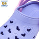 SKECHERS斯凯奇商场同款2024夏季新款洞洞鞋舒适防滑女小童凉鞋308360N 薰衣草色/粉红色/LVPK 26