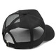 BuyYii Big head circumference high top hat men's summer breathable baseball cap large brim sunshade hard top duck tongue mesh cap YSM-96 black XL (60cm or above)