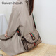 
CALWAN KEODH official website bag women's bag new style ck style crossbody small square bag versatile birthday gift for girlfriend wife [Coffee color] light luxury brand fashion printed bag practical and heart-wrenching girl girlfriend