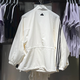 Adidas Clover Coat Frauen Frühling 2025 Neue lose Casual Sportswear Stand Halsband Wobdes Windschutzjacke auf JI9768 Han Yu White M.