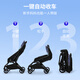 Hubeier (HBR) stroller lightweight and high landscape children's stroller can sit and lie down Mpro automatic car collection Fantasy color blue green