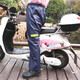 Pantalones de lluvia de la entrepierna de carne de res Shino impermeable para hombres y mujeres que montan vehículos eléctricos para uso agrícola, pantalones de goma de tendón de carne de res oscuro y no resistente al desgaste y no sepe.