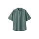 MUJI Men's Cool Henley Collar Short Sleeve T-Shirt Men's Bottoming Shirt Men's Top AC1W6C4S Smoked Green M (170/92A)