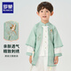 罗蒙儿童汉服男童新中式唐装中国风古装套装演出服 绿色 110