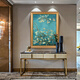 Apricot blossoms in the imperial flag. Van Gogh's hand-painted oil paintings copying the corridor entrance decorative paintings of European restaurants. 692 gold solid wood frame. 100X150