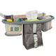 MEXUEER customized crib storage bag hanging bag bed head diaper bag bed side storage bag storage rack large capacity washable coffee (single layer model)