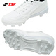 SSK Japan [Youth Adult Adult Spike Shoes] Baseball Softball Anti-Slip Red Clay Artificial Grass Breathable Frisbee White Japanese Size Number = Foot Length cm 38.5 Japanese Size 25.0, 250mm