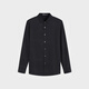 Jinba Men's Clothing [360 Fun] 2025 Automne et hiver à manches longues Coton Coton Twill BCBR3527 Black S (165)