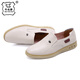 Niu Tou Men's Shoes Business Casual Father's Shoes Genuine Leather Cowhide White Leather Shoes Autumn and Winter Working Work Shoes Dad's Shoes 967 Bei White Size 38