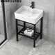Cuenca de la columna de Nansangweichi Cuenca de lavado vertical Pequeño apartamento de piso Cerámico de lavado de cerámica Fregadero de baño 4837E Basin + drenaje de soporte / apartamento pequeño
