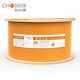 Akihabara (CHOSEAL) Super Category 6 Network Cable Gigabit High-speed Dual Aluminum Foil Copper CAT6A Engineering Home Decoration Network Gray QS6169A Aluminum Foil Shield Bare Wire 305m