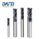DAFEI50 degree 4-edge tungsten steel flat knife alloy knife CNC coated tungsten steel milling cutter gong cutter end mill 4.0*4*10*50