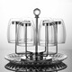 
Qiyuemang Cup holder 304 stainless steel hanging cup rack storage rack creative glass cup drain rack household tea cup storage rack 304 cup holder 3527 gold mirror square plate