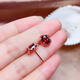 Stanwyck exquisite garnet earrings, clean and simple temperament earrings for women, versatile rose gold earrings