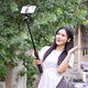 Ulanzi YouBasket MT-44 Selfie Stick Tripod Mini Tragbare Erweiterungsstange mit Mobiltelefon-Clip-Live-Video-Aufnahmen Vlogzv-E10 Micro Single Camera Gimbal [mit Mobiltelefonclip] Black 1.49-Meter-Klammer