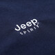 吉普（JEEP）休闲短袖t恤男商务简约纯色polo翻领体恤衫薄款棉质半袖1283 1283黑色 XL
