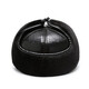 Ruoxi Yuhan elderly hat men's winter velvet warm leather hat for middle-aged and elderly people thickened ear protection outdoor cold-proof casual old hat black one size fits all 58-59 head circumference