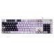 罗技（Logitech） K845有线游戏机械键盘104键DIY彩色键帽 电竞键盘吃鸡 背光金属面板 K845茶轴-库洛米