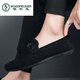 
Woodpecker men's shoes 2024 new summer breathable casual canvas bean shoes driving lazy versatile odor-proof cloth shoes black [D882] 39
