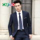 Cardile Crocodile Suit Men's 2021 New Men's Casual Suit Men's Trendy Handsome Suit Jacket Korean Style Slim Best Man Groom Wedding Business Casual Professional Formal Wear Black Single Button (Top) 170/L[100-115Jin[Jin equals 0.5kg]]