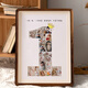 Baby's first birthday arrangement commemorating hand and foot prints, one-year-old gift photo frame, baby's hand and foot prints, mud ceremony props A425-12 photos a4 I'm one year old