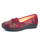 Hkqd Old Peking Stoffschuhe weibliche Mutterschuhe mittleren und älteren Schuhe weicher Sohle älterer Anti-Rutsch-Schlupf-Frühlings- und Sommer-Frauenschuhe 7170-46 Red HX 37