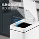 EKO intelligent trash can, automatic sensing, household large stainless steel with cover, kitchen, office, living room and bathroom, 7L matte white [1 volume of garbage bag] 9230