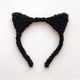 Mu Ding Ding cute cat headband for women, plush, sweet and fashionable cat ear headband, black face wash headband, high-end hair accessory, cat ears, black