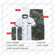 Shiode chef uniform set camouflage cooking uniform short sleeve + chef hat + short apron + sleeves ink pattern summer 175