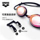 Arena (arena) Arena swimming goggles, coated for men and women, waterproof and anti-fog, professional, imported from Japan, universal for swimming adults and teenagers, flat coating PKBK, imported from Japan, racing small frame, universal for adults and children